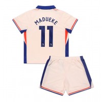 Camisa de Futebol Chelsea Noni Madueke #11 Equipamento Secundário Infantil 2024-25 Manga Curta (+ Calças curtas)